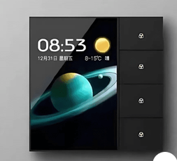 تاچ پنل ترکیبی 3.5 اینچ هوشمند کلید هوشمند چند منظوره 4 پل F3 Pro زیگبی تویا zigbee tuya
