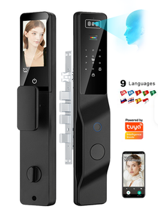 دستگیره هوشمند تشخیص چهره اسکن کف دست تویا وایفای tuya wifi باتری 4200
